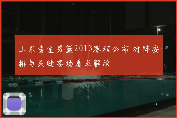 山东黄金男篮2013赛程公布 对阵安排与关键客场看点解读